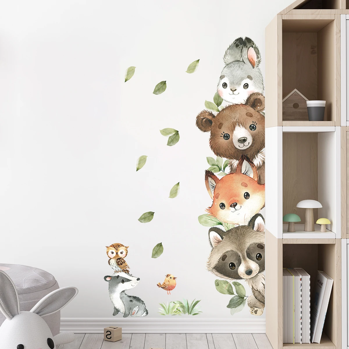 Baby Nursery Wall Mural - 1 قطعة مسبار الكرتون لطيف مكدسة