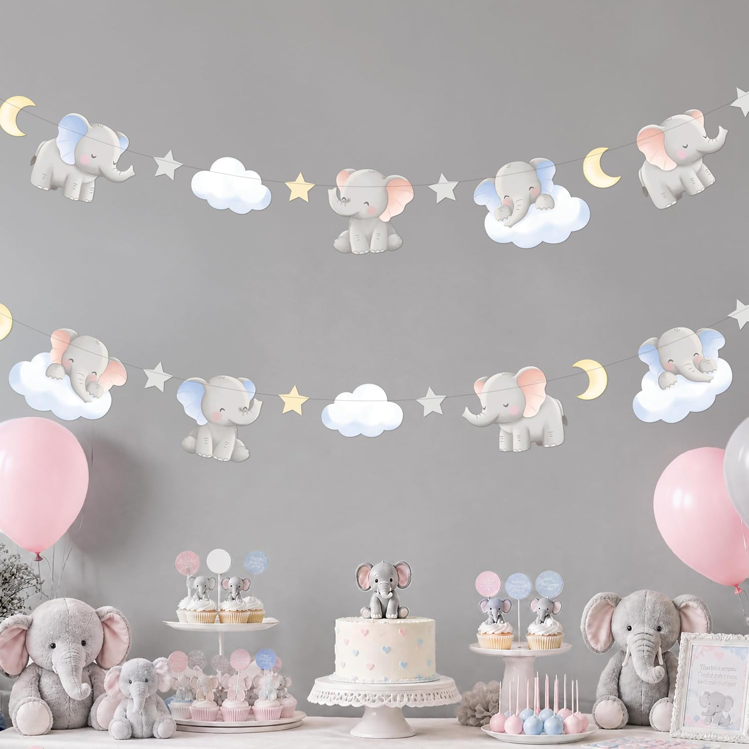 Baby Nursery Garland - قطعتان من زينة حفلات استقبال المولود