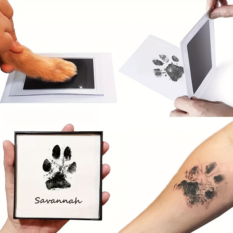 Footprint Ink Kit - مجموعة تذكار مطبوعة بمخالب الحيوانات الأليفة