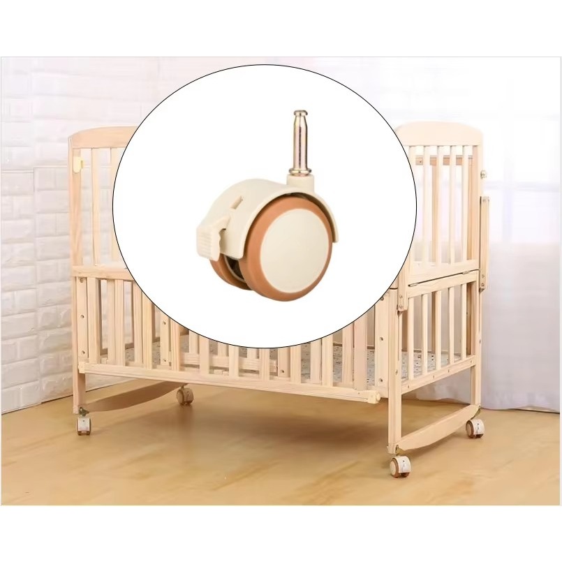 Baby Nursery Trolley - 2/4 قطع عجلات دوارة مقاس 2