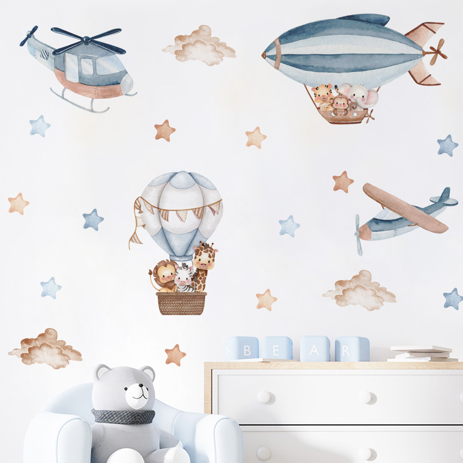 Baby Nursery Package - ملصقات حائط على شكل حيوانات بألوان