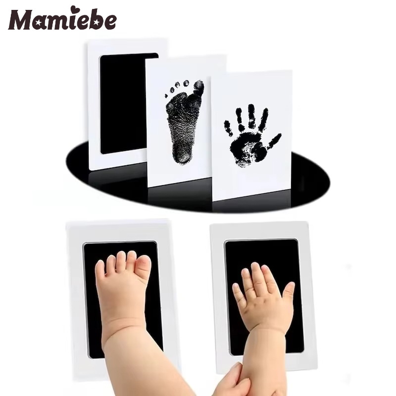 Footprint Ink Kit - مجموعة بصمات يدوية للأطفال غير سامة: