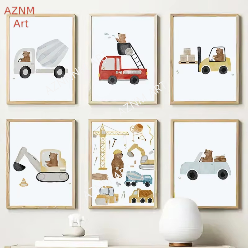 Baby Nursery Art - لوحات وصور قماشية لغرف الأطفال بتصميم