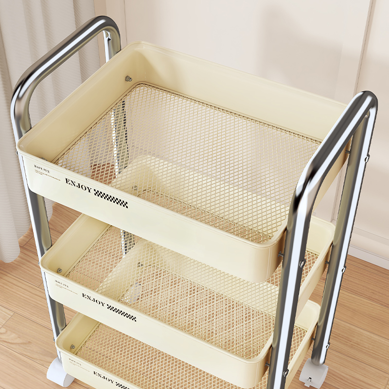 Baby Nursery Bookshelf - منظم تخزين عربة دوارة متعدد الوظائف