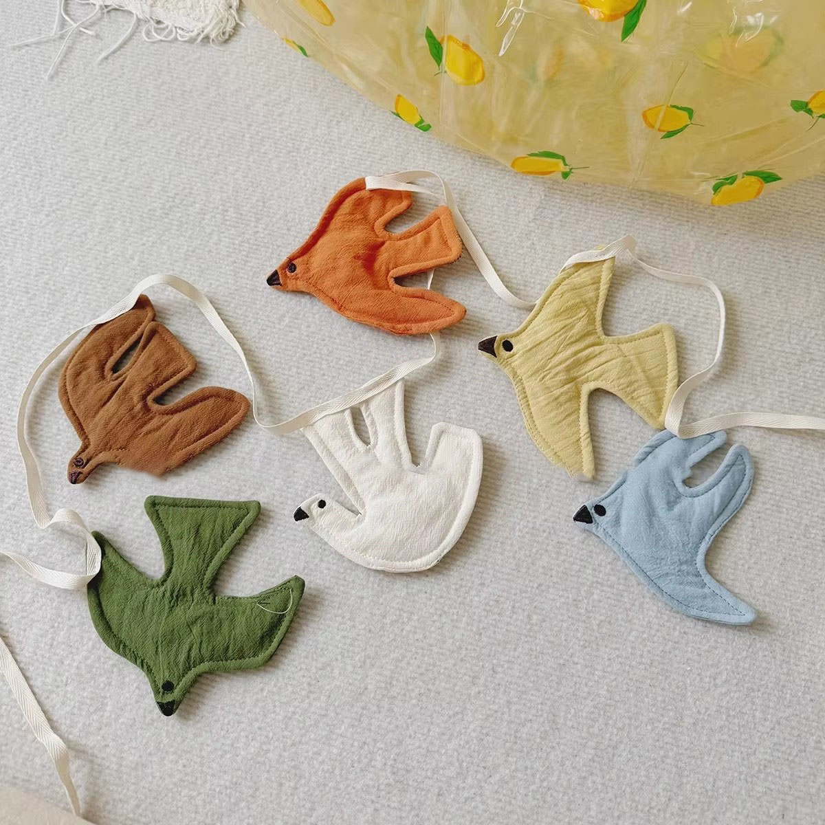 Baby Nursery Garland - أعلام قماشية على شكل طيور لتزيين