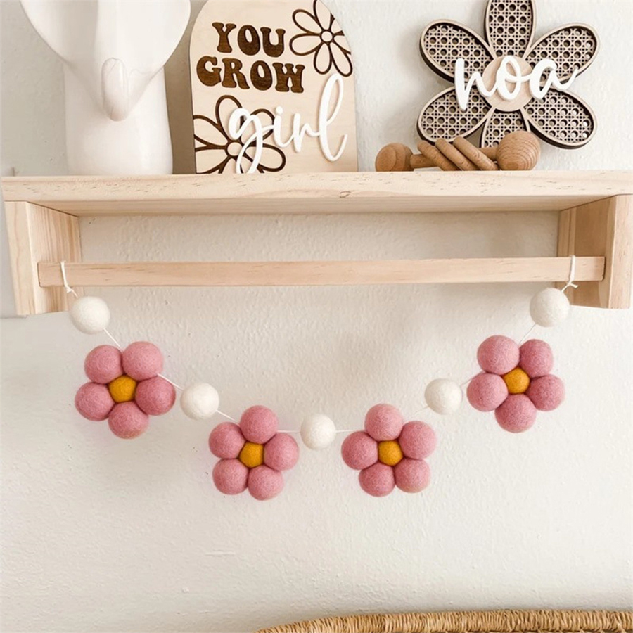 إكليل زهور الأقحوان المصنوع يد - مراجعة Baby Nursery Garland وسعره