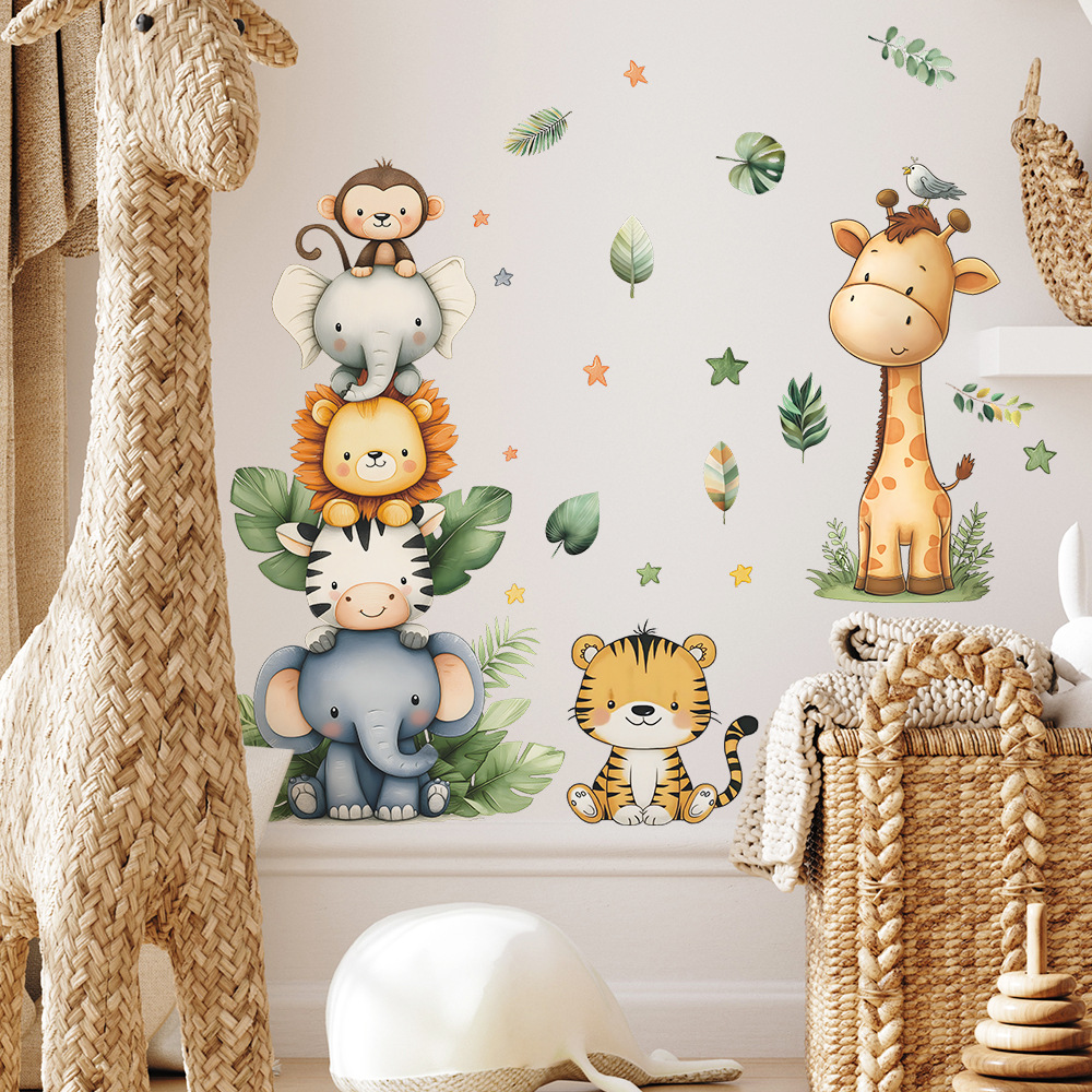 بوهو غابة الحيوانات ملصقات جدا - مراجعة Baby Nursery Wall Mural وسعره
