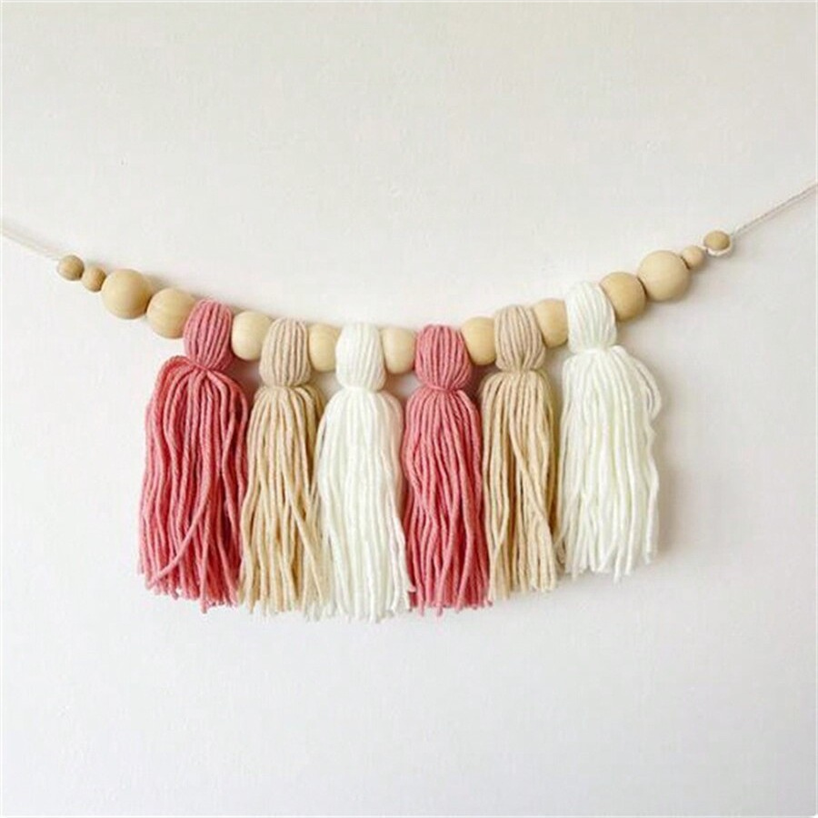بوهو القطن شرابة جارلاند الجدا - مراجعة Baby Nursery Garland وسعره
