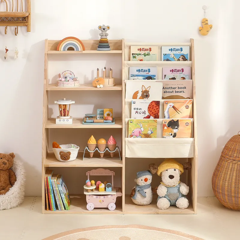 رف كتب خشبي صلب للأطفال، رف تخ - مراجعة Baby Nursery Bookshelf وسعره