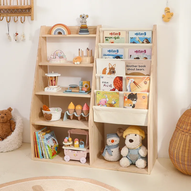 رف كتب خشبي صلب للأطفال، رف تخ - مراجعة Baby Nursery Bookshelf وسعره