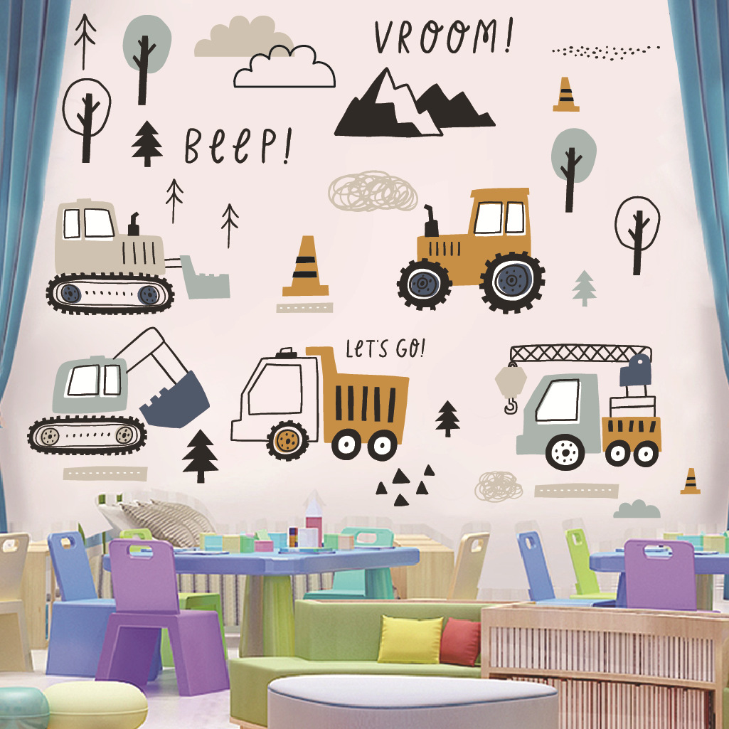 الكرتون حفارة الهندسة سيارة ال - مراجعة Baby Nursery Package وسعره