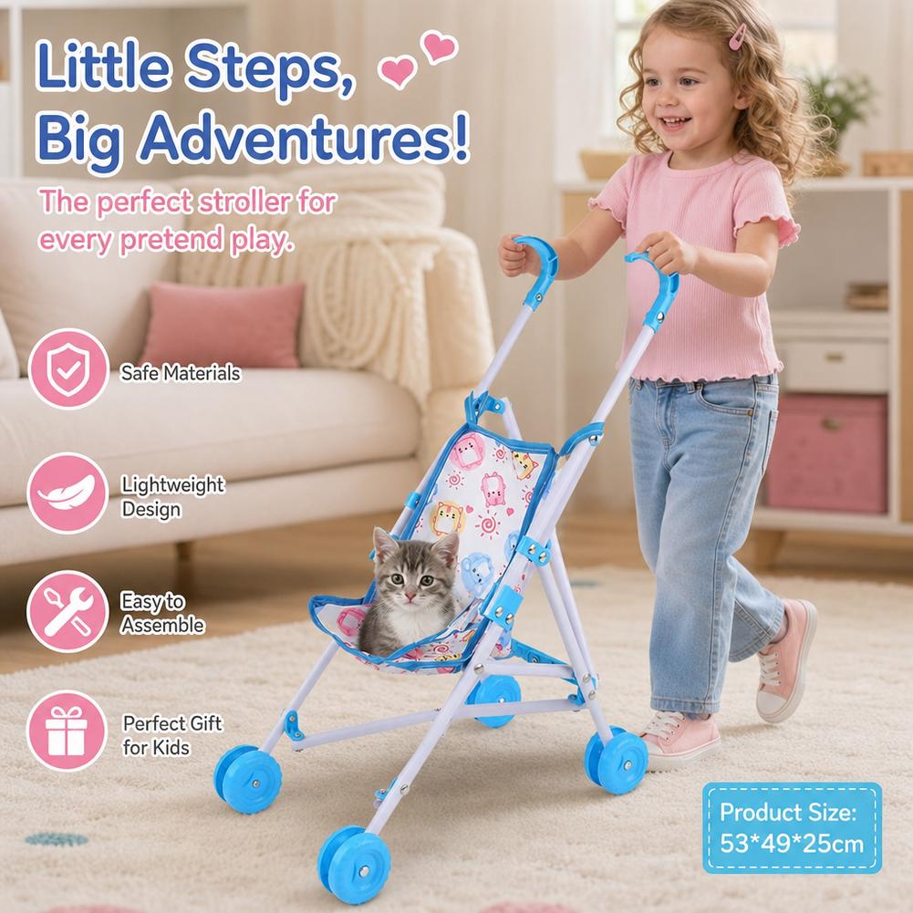 عربة دمى وردية، عربة أطفال تفا - مراجعة Baby Nursery Trolley وسعره