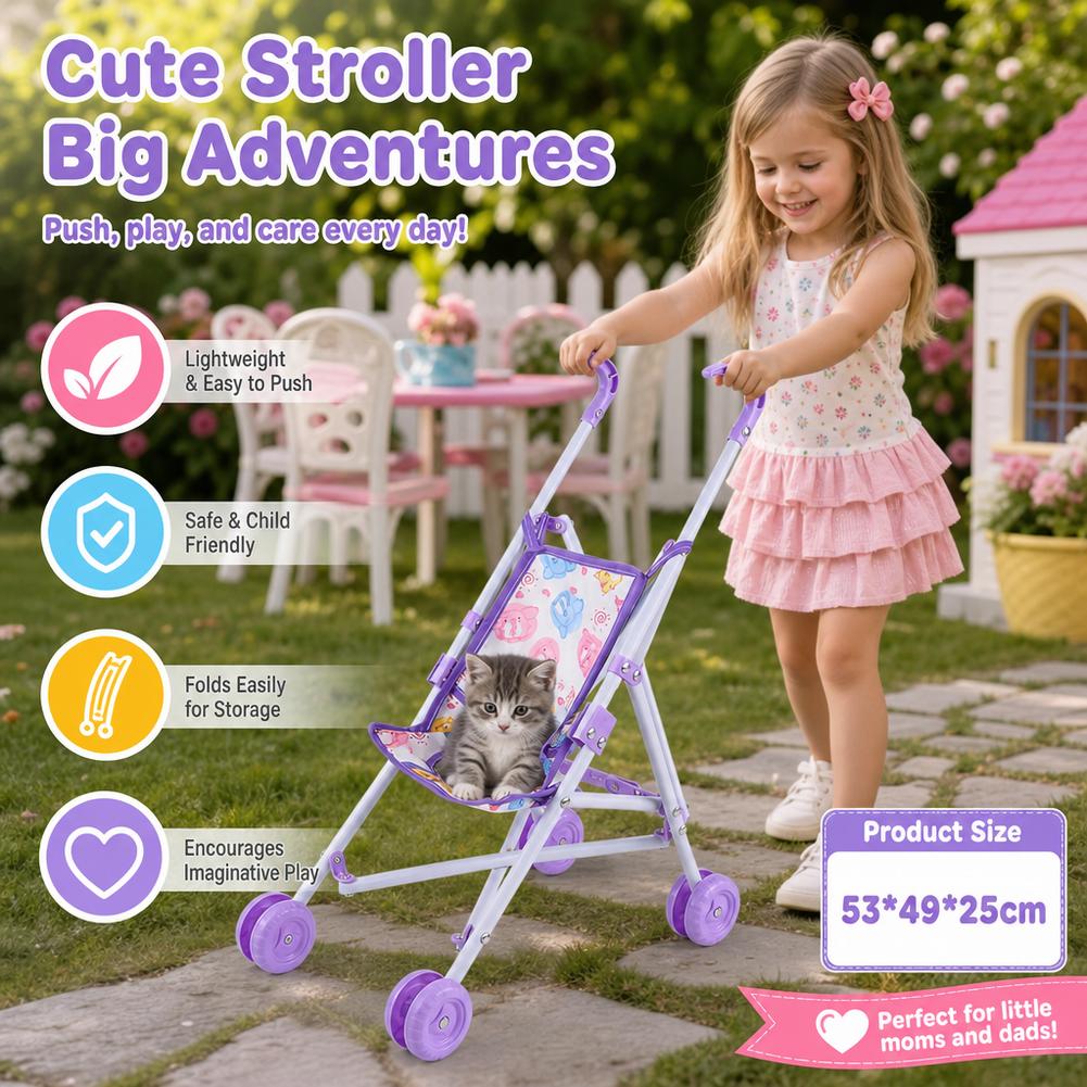 عربة دمى وردية، عربة أطفال تفا - مراجعة Baby Nursery Trolley وسعره