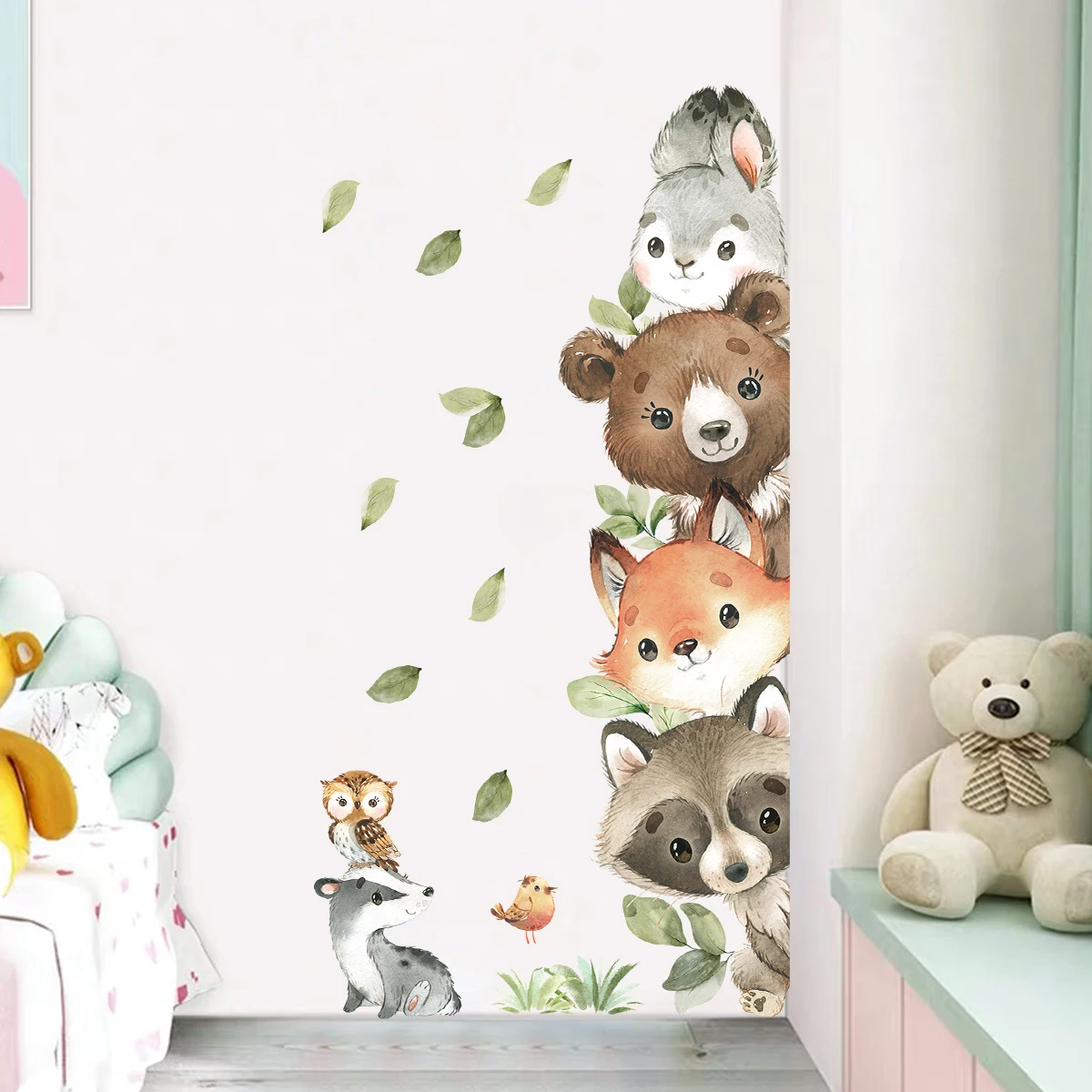 1 قطعة مسبار الكرتون لطيف مكدس - مراجعة Baby Nursery Wall Mural وسعره