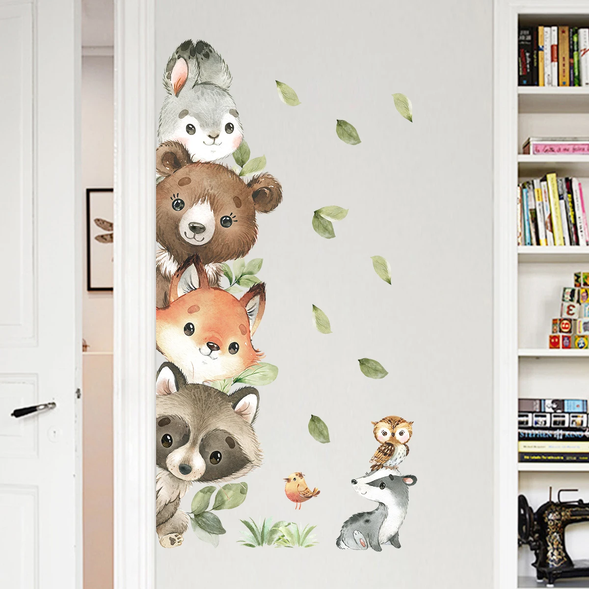 1 قطعة مسبار الكرتون لطيف مكدس - مراجعة Baby Nursery Wall Mural وسعره