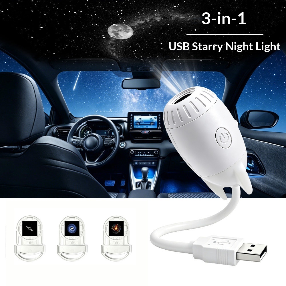 ضوء نجمي صغير يعمل عبر USB، مص - مراجعة Night Light Projector Stars وسعره