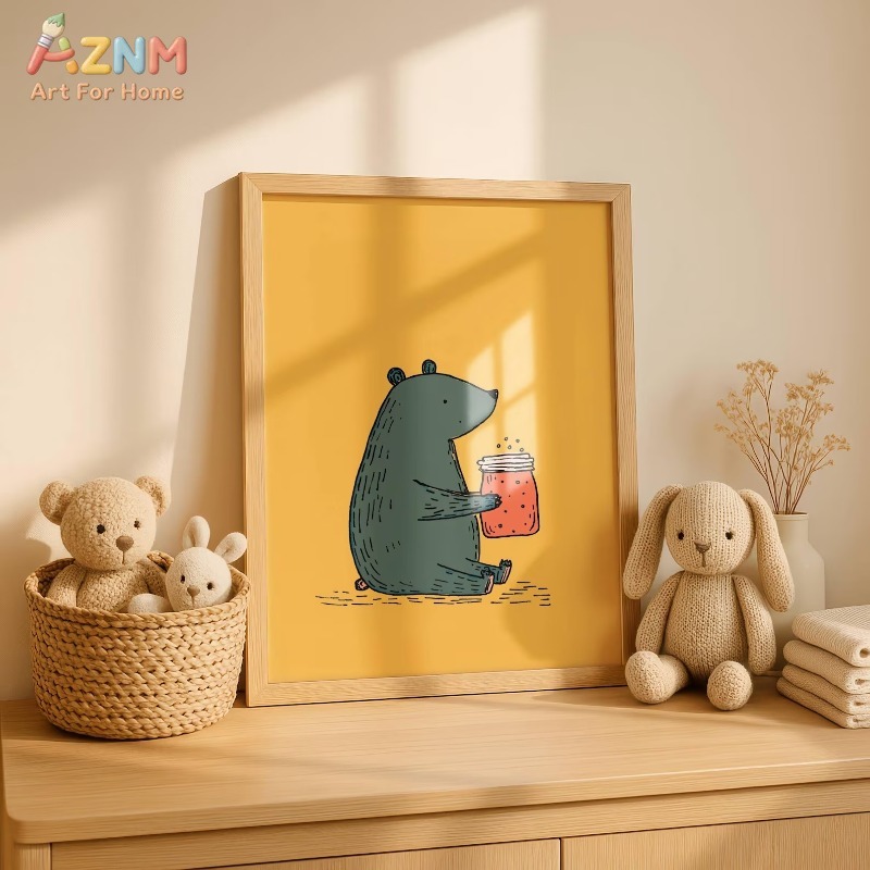 لوحة فنية قماشية من AZNM بتصمي - مراجعة Baby Nursery Art وسعره
