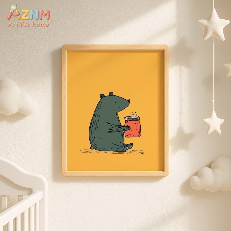 لوحة فنية قماشية من AZNM بتصمي - مراجعة Baby Nursery Art وسعره