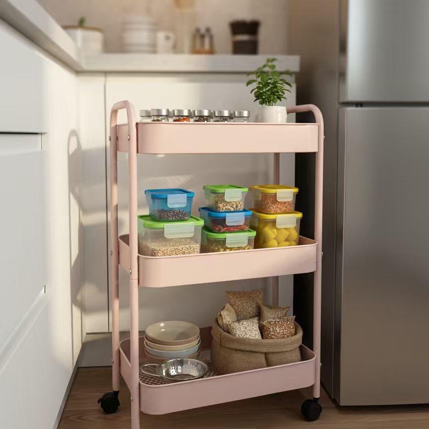 عربة تخزين متحركة بثلاث طبقات  - مراجعة Baby Nursery Trolley وسعره
