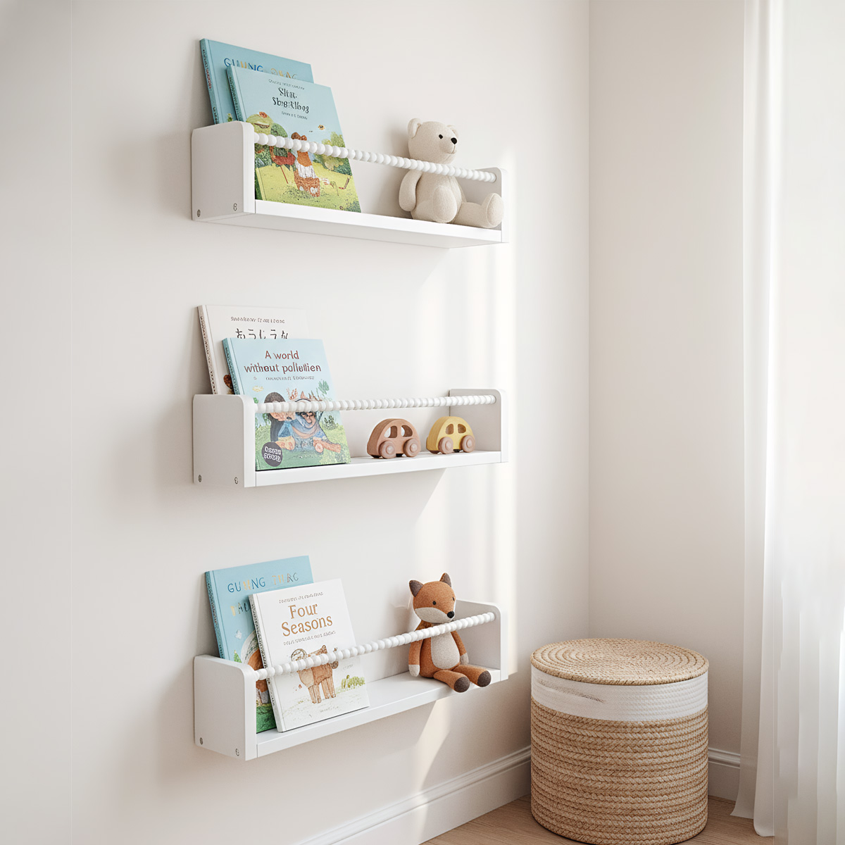رفوف كتب لغرفة الأطفال، رفوف ك - مراجعة Baby Nursery Bookshelf وسعره