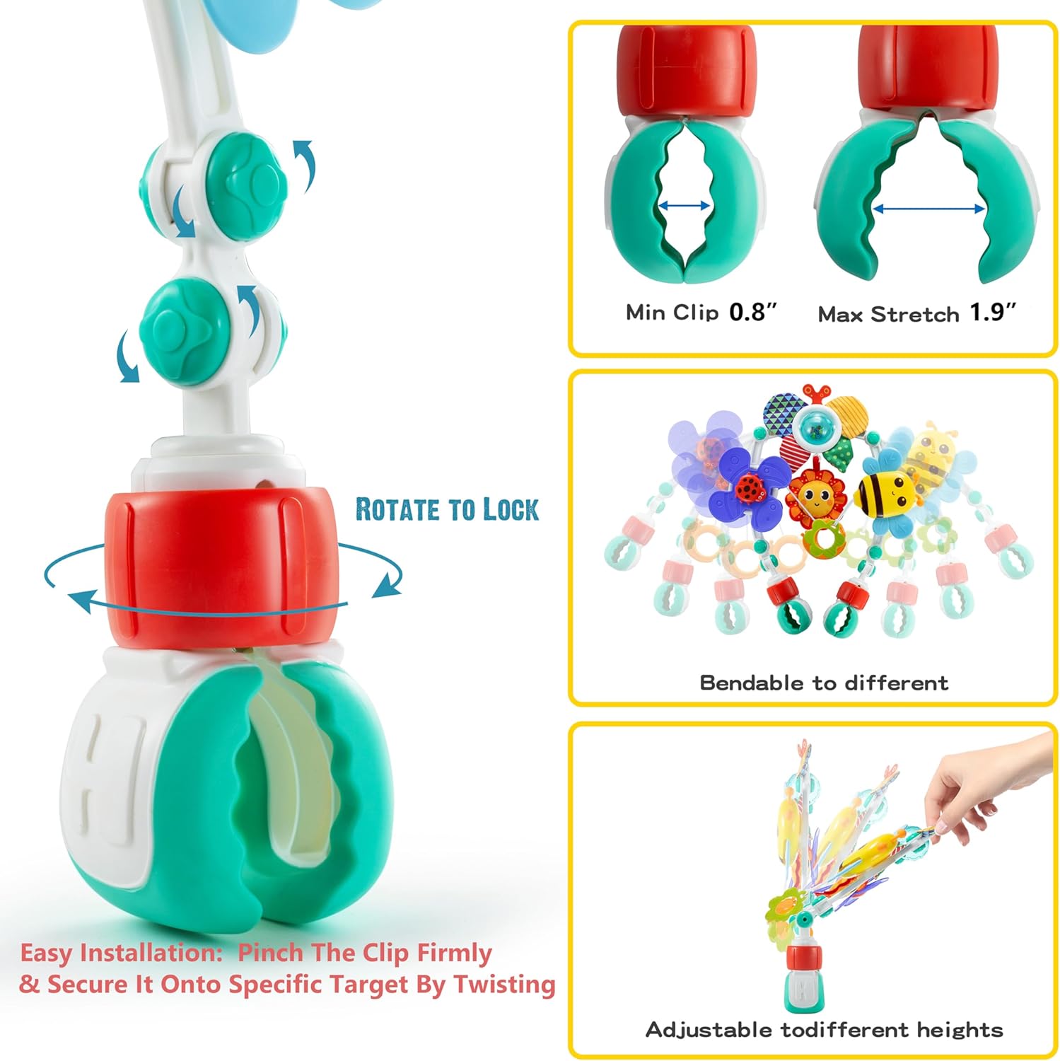 ألعاب قابلة للتعديل لسرير الأط - مراجعة Baby Nursery Trolley وسعره