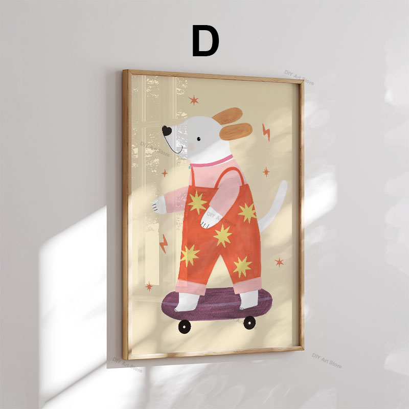 لوحات فنية جدارية كرتونية مضحك - مراجعة Baby Nursery Art وسعره