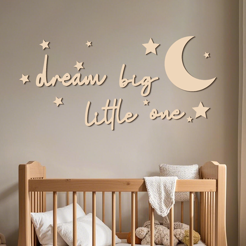 ملصقات حائط خشبية من Dream Big - مراجعة Baby Nursery Package وسعره