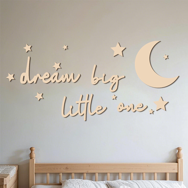 ملصقات حائط خشبية من Dream Big - مراجعة Baby Nursery Package وسعره
