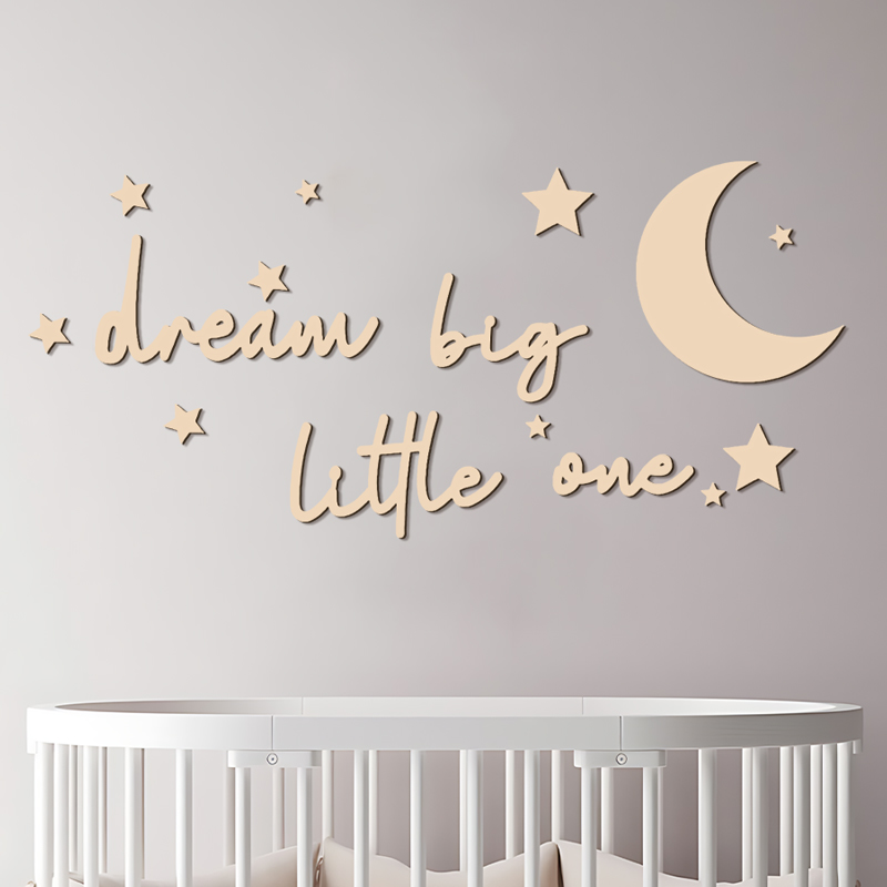 ملصقات حائط خشبية من Dream Big - مراجعة Baby Nursery Package وسعره