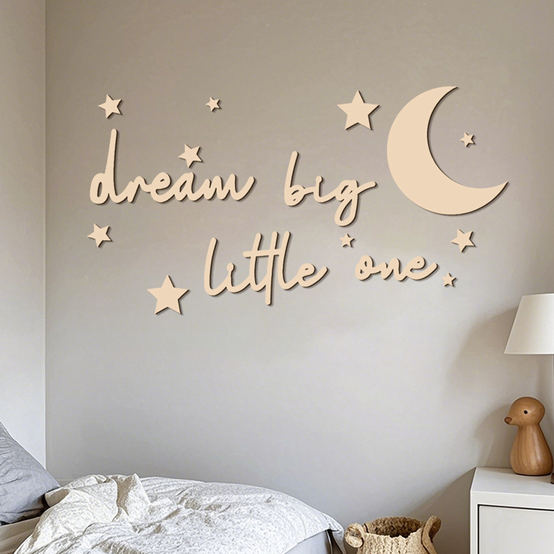 ملصقات حائط خشبية من Dream Big - مراجعة Baby Nursery Package وسعره