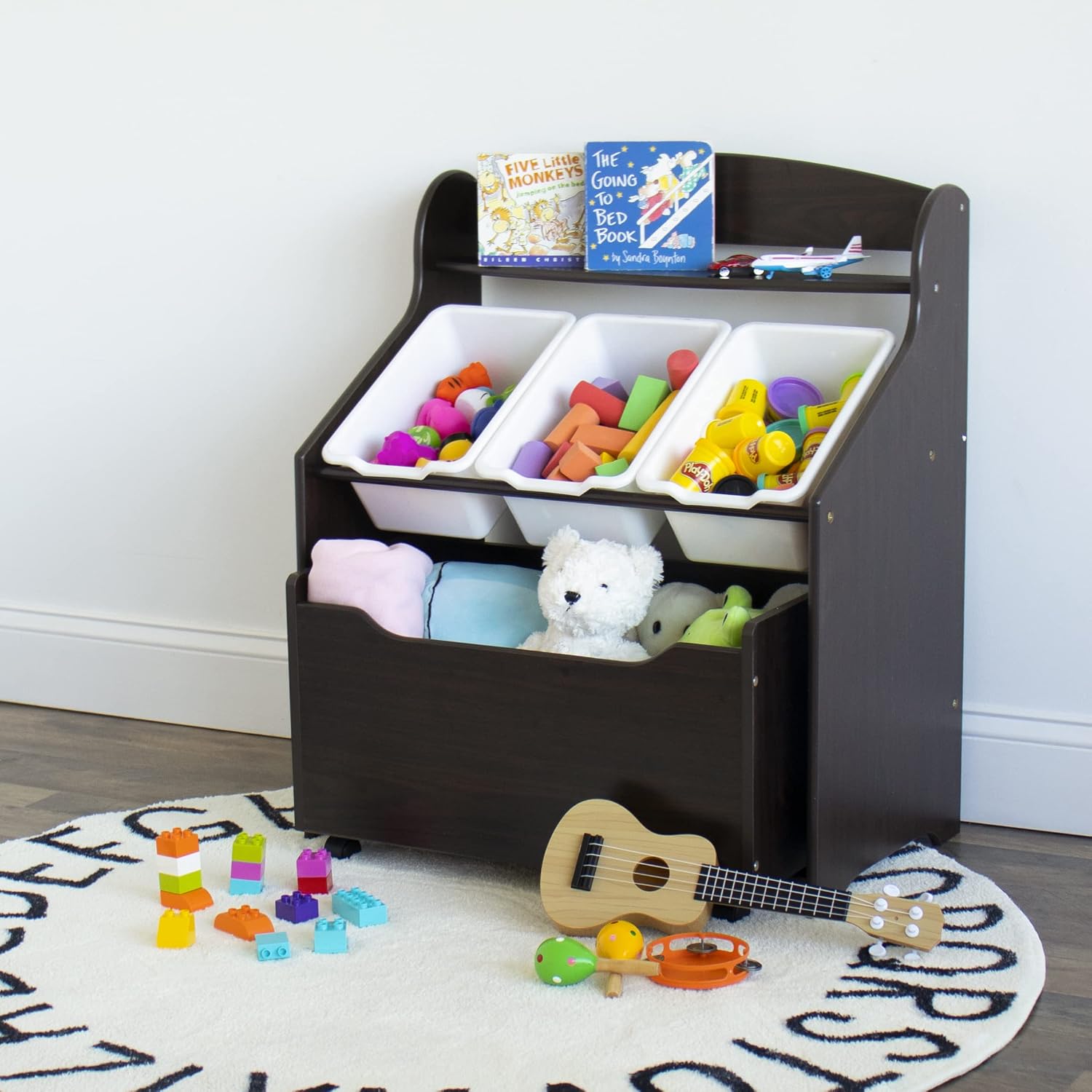 رف كتب للأطفال 3 في 1 مع منظم  - مراجعة Baby Nursery Bookshelf وسعره