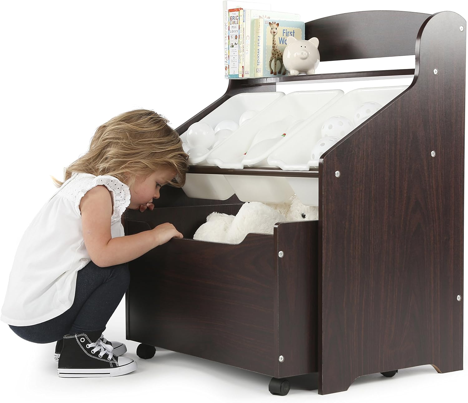 رف كتب للأطفال 3 في 1 مع منظم  - مراجعة Baby Nursery Bookshelf وسعره