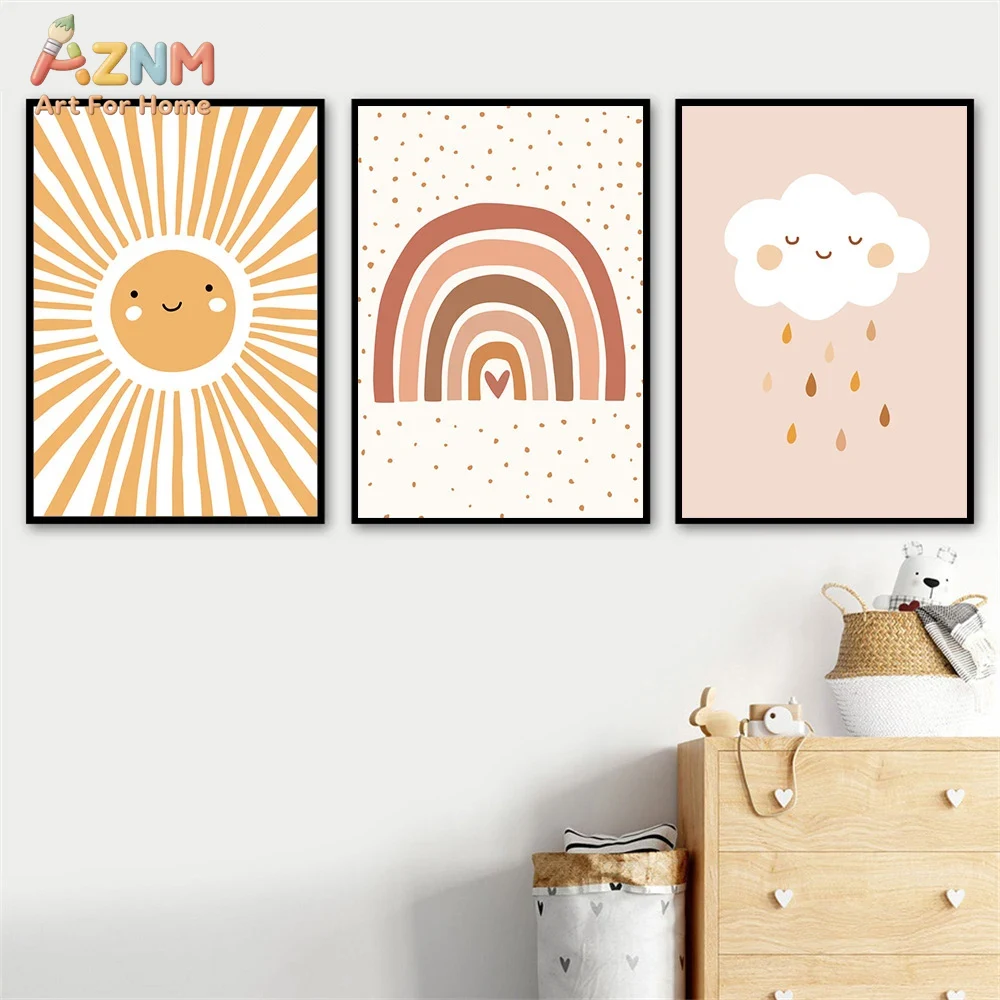 لوحة جدارية قماشية من AZNM بتص - مراجعة Baby Nursery Art وسعره