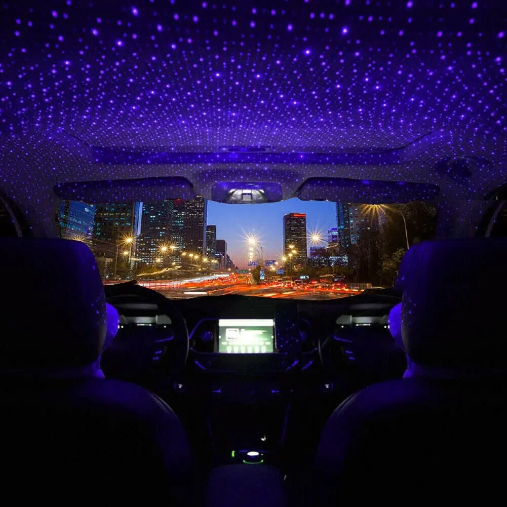 مصباح ليلي LED صغير للسيارة عل - مراجعة Night Light Projector Stars وسعره