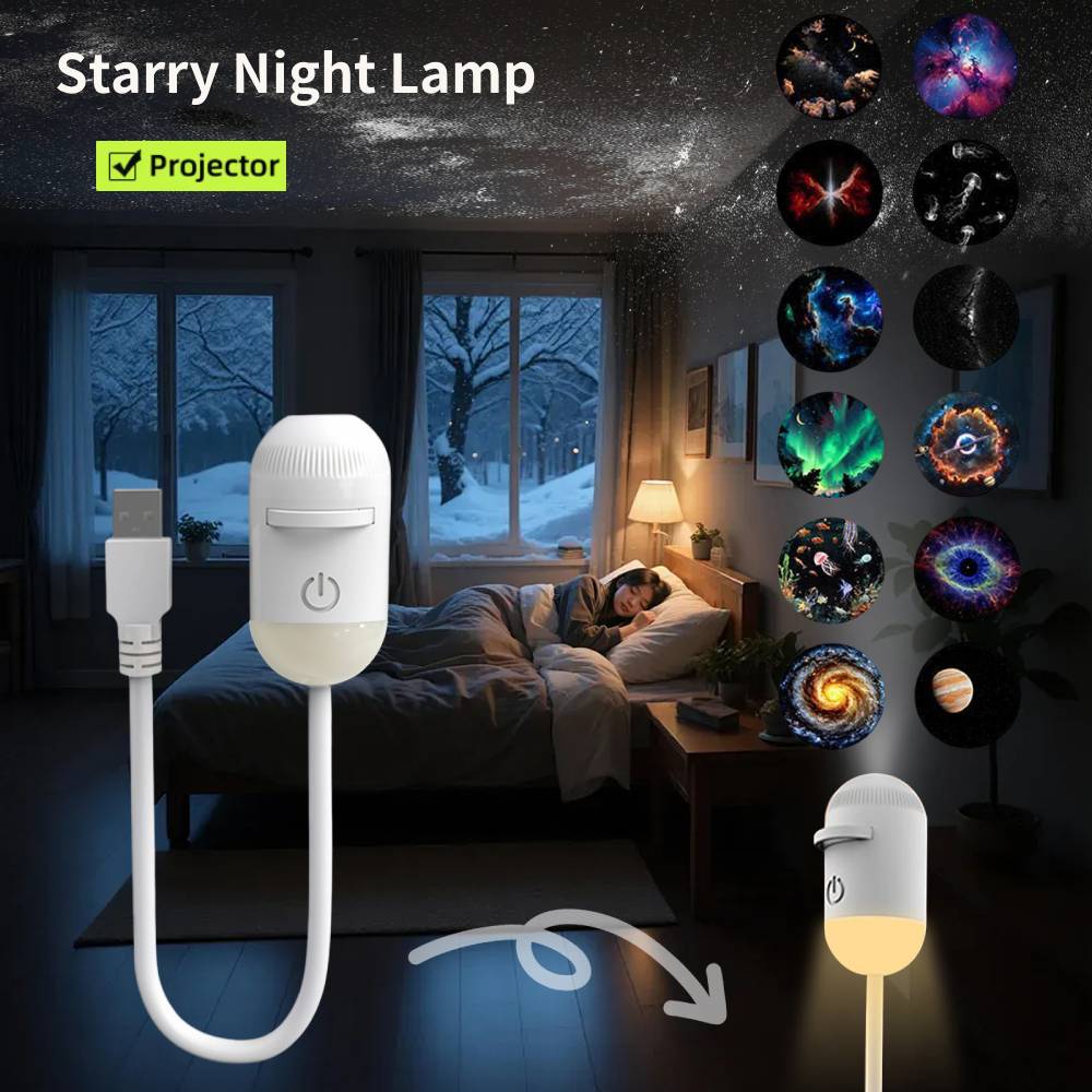 جهاز عرض ضوئي صغير للنجوم والس - مراجعة Night Light Projector Stars وسعره
