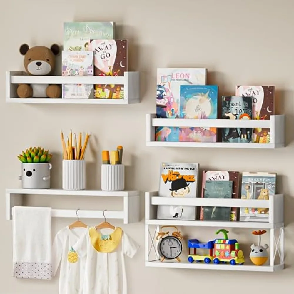 مجموعة أرفف كتب الحضانة من Qim - مراجعة Baby Nursery Bookshelf وسعره