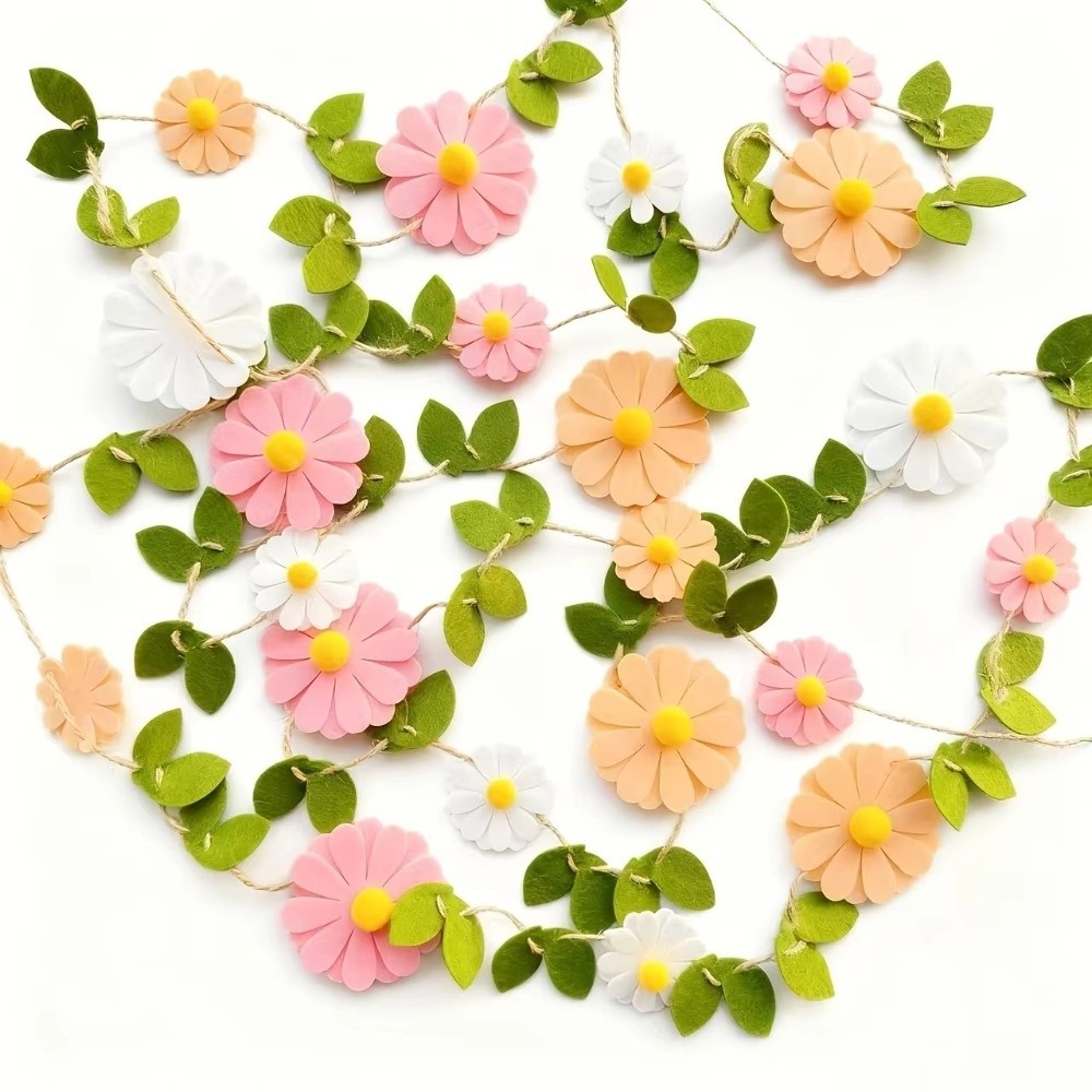 لافتة زهور الأقحوان المصنوعة م - مراجعة Baby Nursery Garland وسعره
