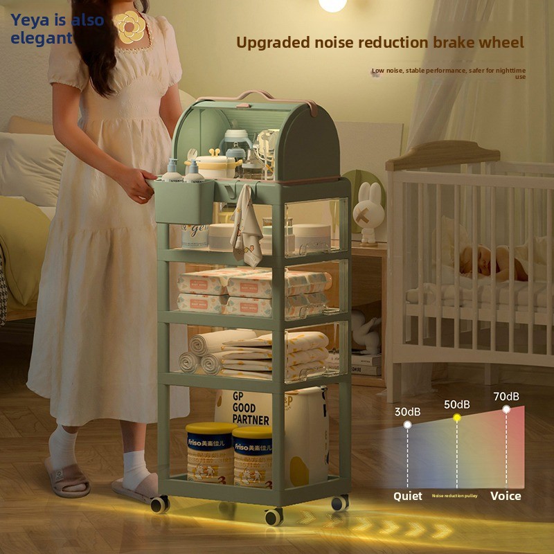 عربة تخزين متحركة للأطفال متعد - مراجعة Baby Nursery Trolley وسعره
