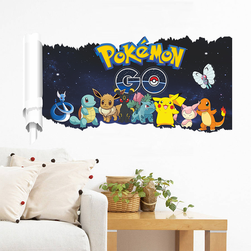 كرتون بوكيمون بيكاتشو ملصق حائ - مراجعة Baby Nursery Wall Mural وسعره