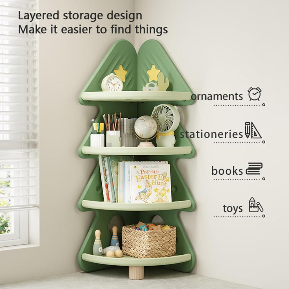 رف كتب زاوي من 4 طبقات، منظم ل - مراجعة Baby Nursery Bookshelf وسعره
