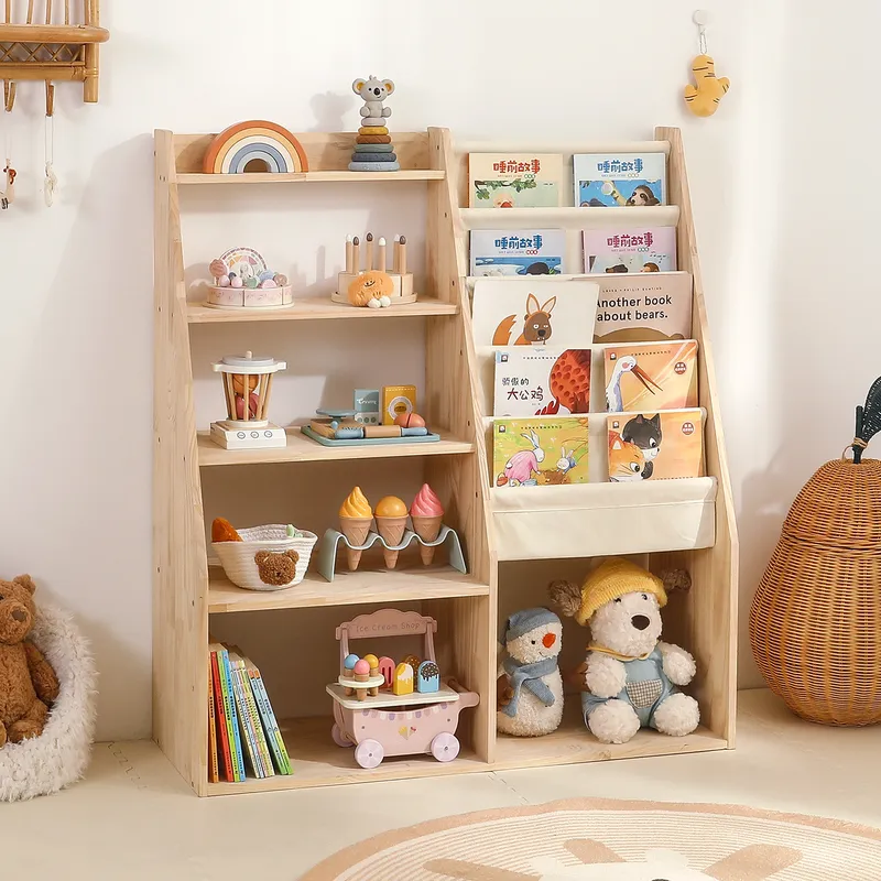 رف تخزين ألعاب ورف كتب 2 في 1  - مراجعة Baby Nursery Bookshelf وسعره