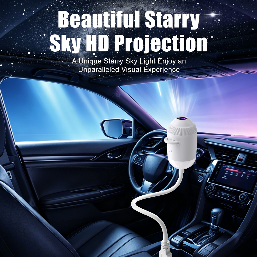 ضوء بروجيكتور نجمي للسيارة يعم - مراجعة Night Light Projector Stars وسعره